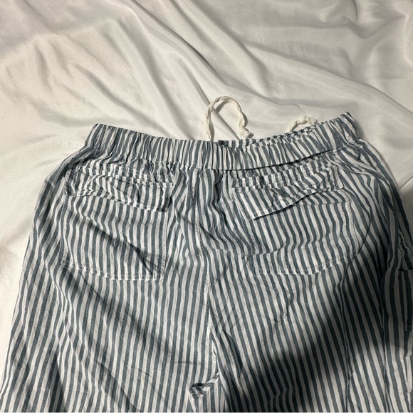 dRA Los Angeles Striped Cotton Parachute Pants & Top Set – Size L Quiet Luxury - Picture 4 of 16